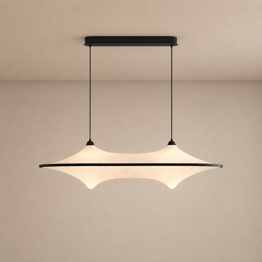 Sculptural Fabric Linear LED Pendant Light - generated main 01 01-hero-product