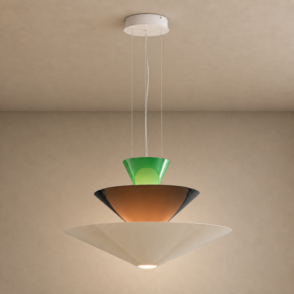 Modern Layered Cone Pendant Light - 01 01-hero-product