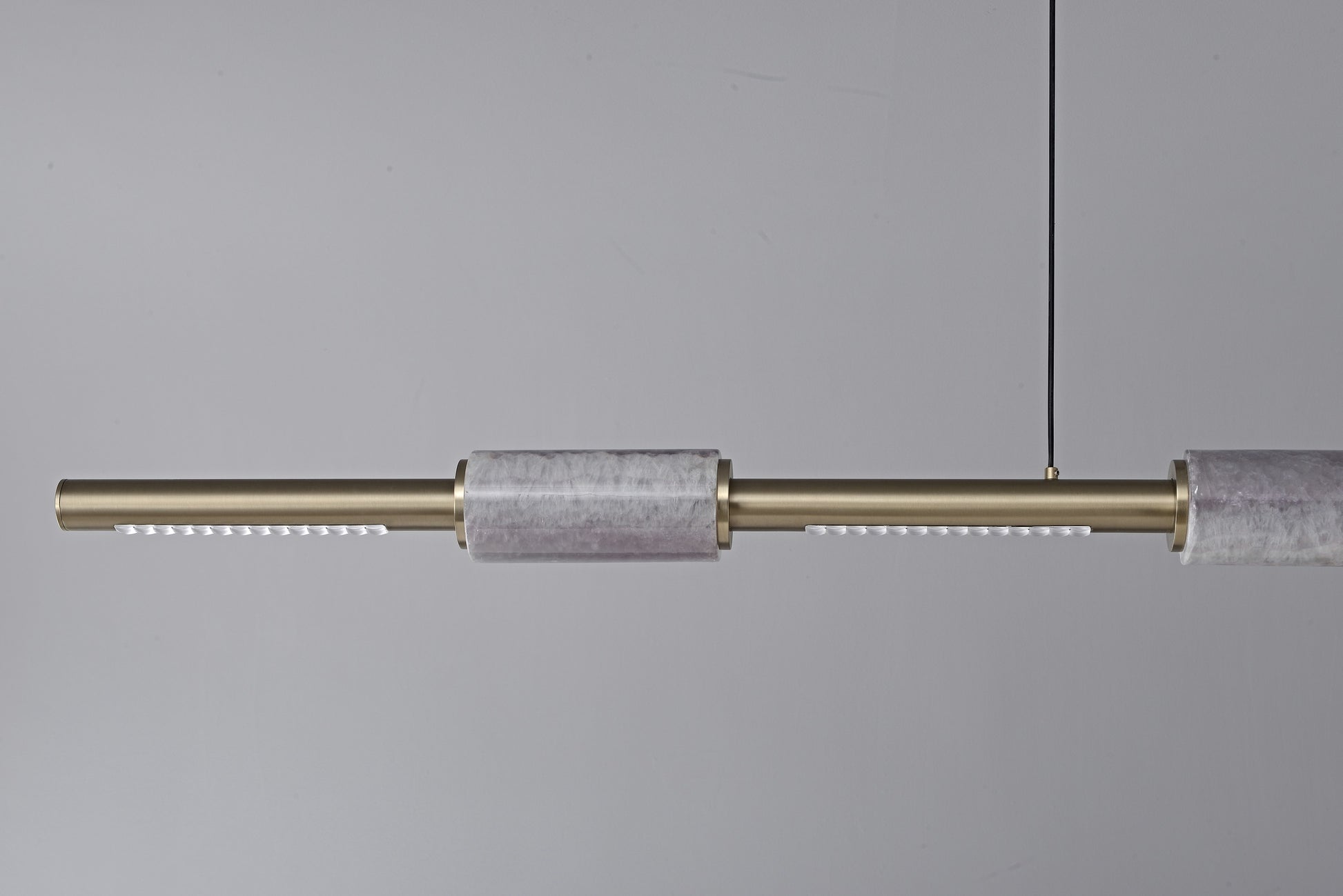 Modern Crystal Linear LED Island Chandelier - 33 22-real-detail-18