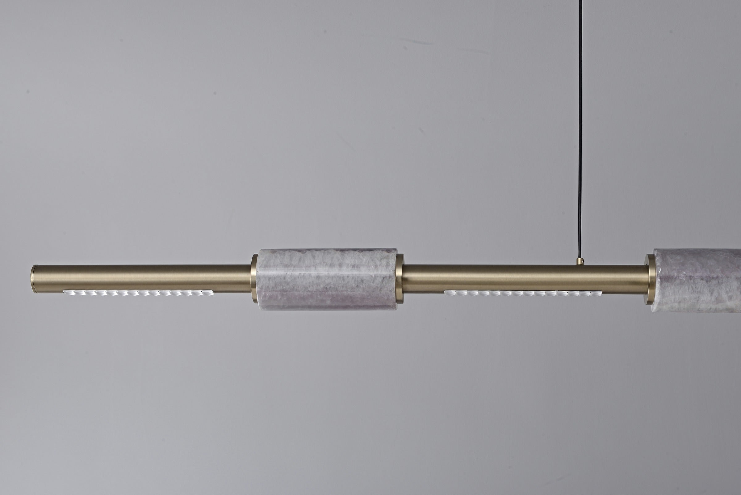 Modern Crystal Linear LED Island Chandelier - 33 22-real-detail-18
