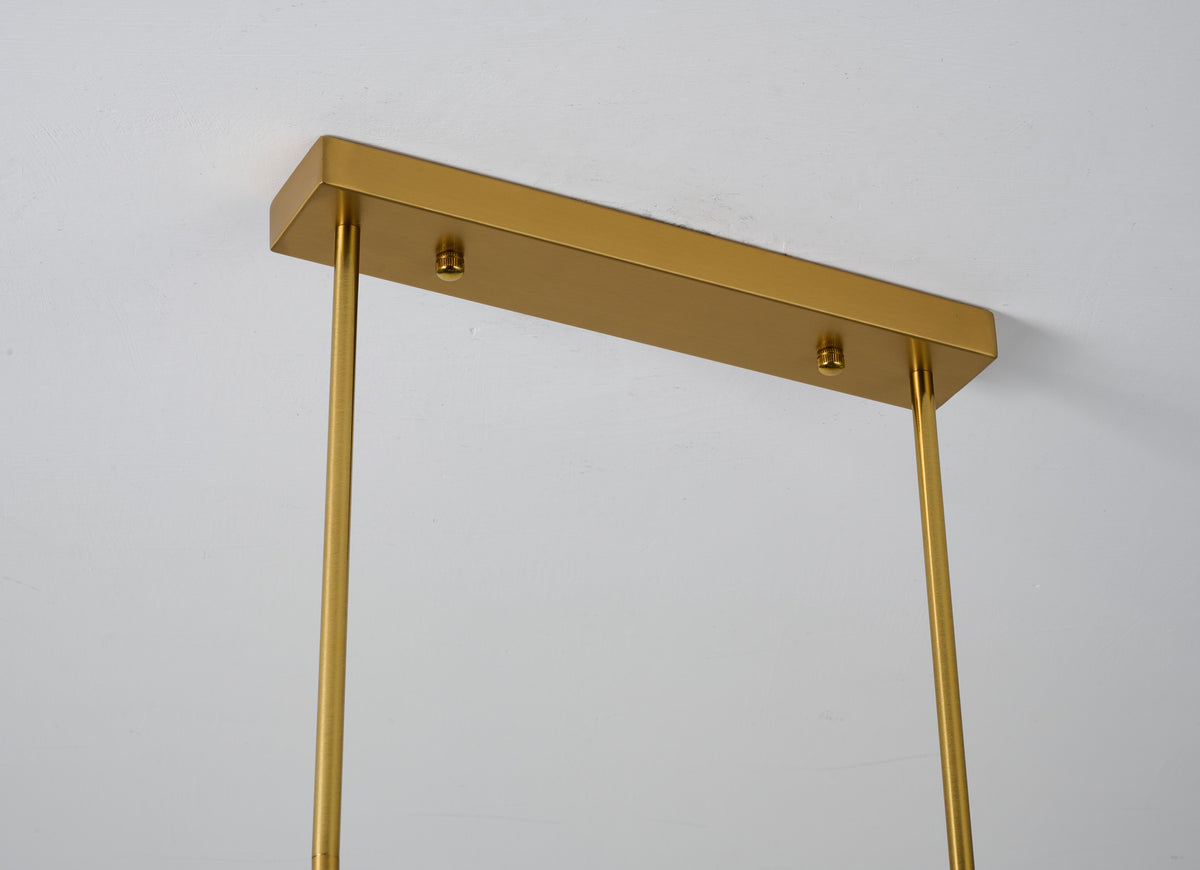 Elorayne Ruffled Glass Linear Chandelier supplier real product detail photograph 4