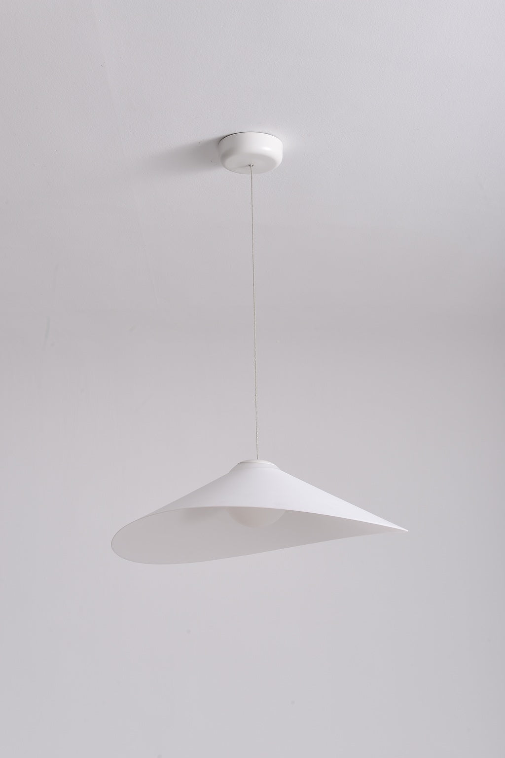 Velaire Sculptural Wing Pendant Light 50 cm complete studio real photograph unlit