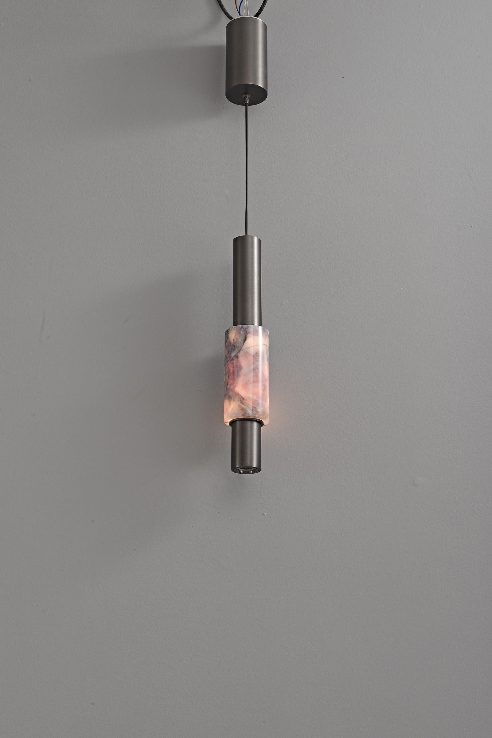 Modern Crystal Cylinder Pendant Light - 36 25-real-detail-21