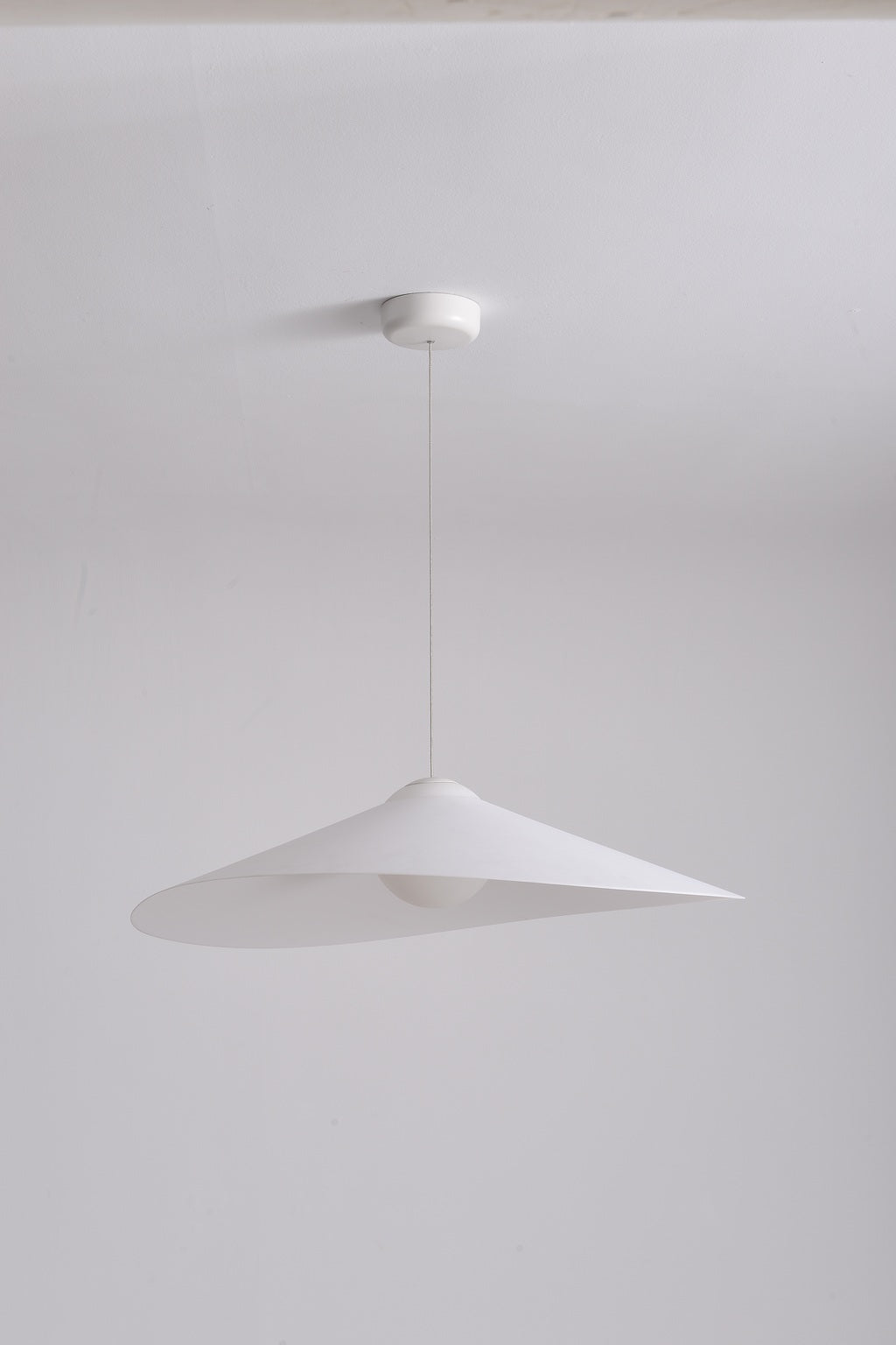 Velaire Sculptural Wing Pendant Light 70 cm complete studio real photograph unlit