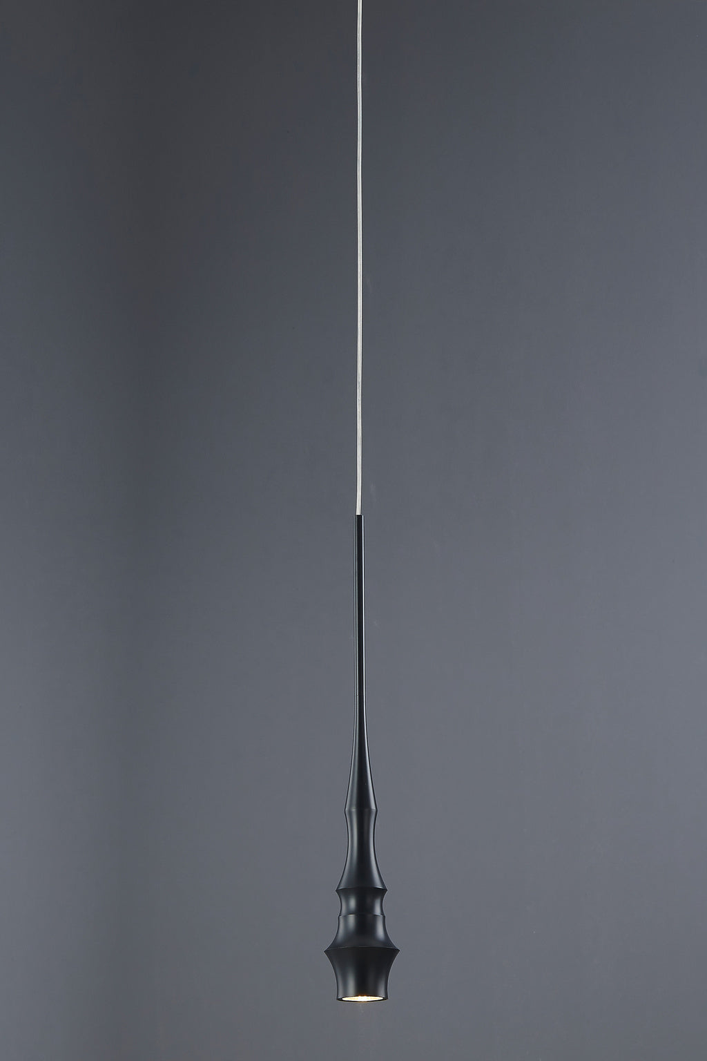 Torvelle Sculptural Pendant Light black finish full body real photo · CDE 2026-09-25