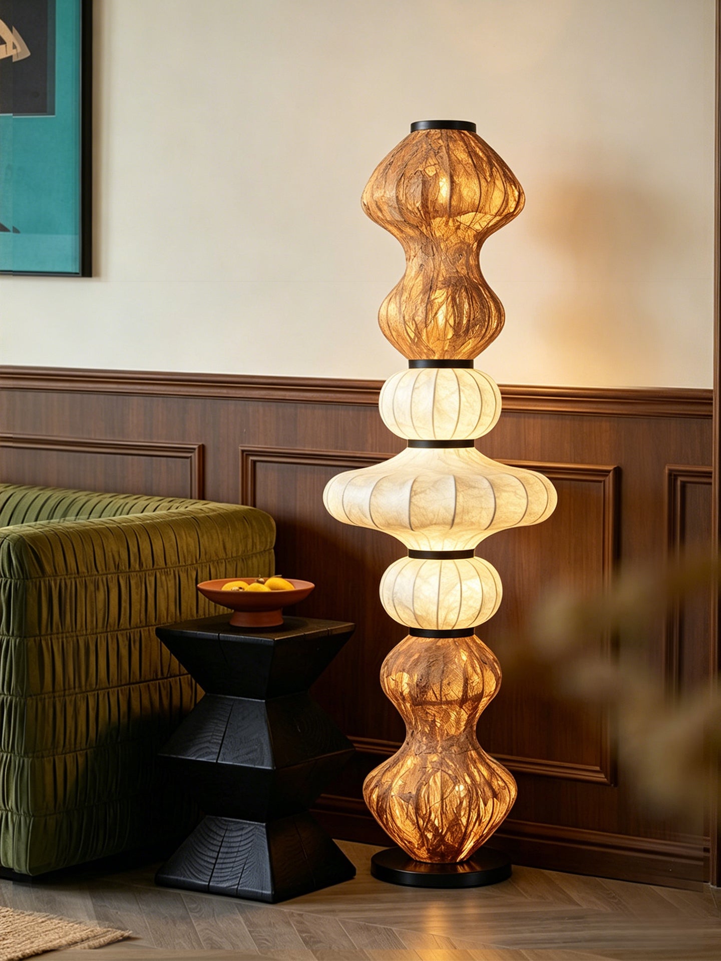 Sculptural Silk Floor Lamp - 05 场景 (2)