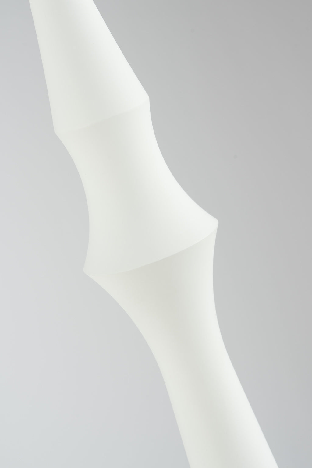 Torvelle Sculptural Pendant Light 6083 white finish body detail real photo · CDE 2026-09-25
