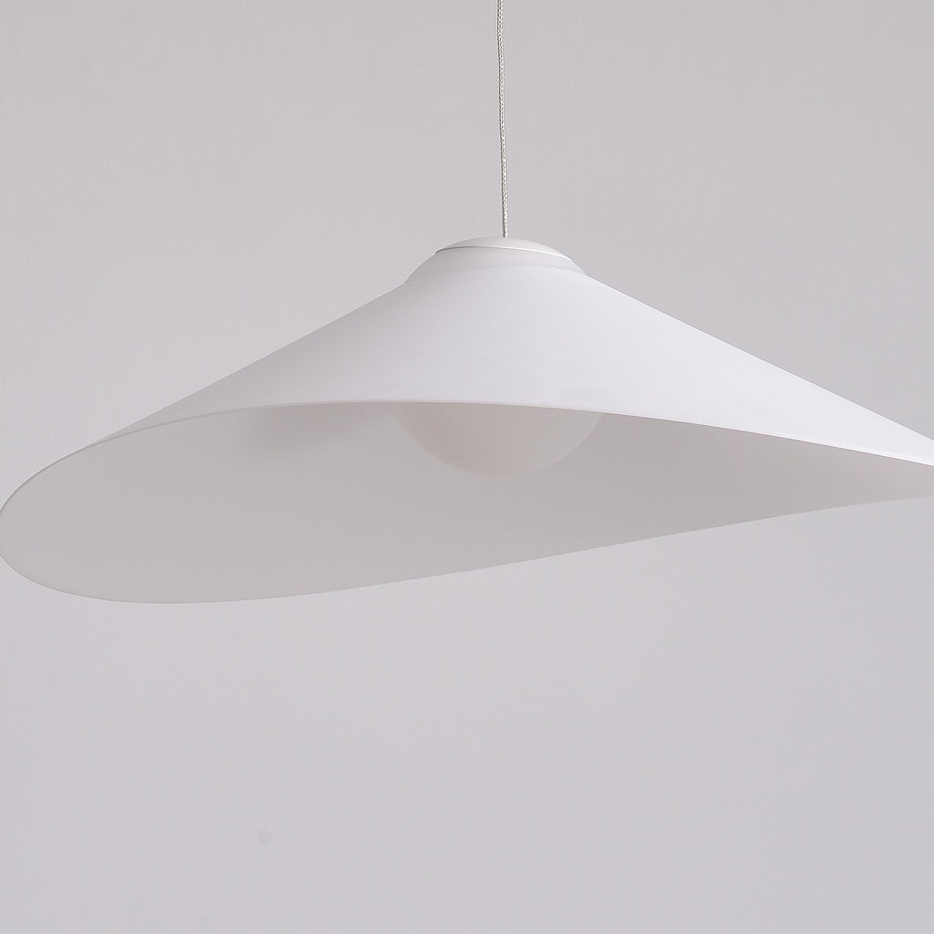 Velaire Sculptural Wing Pendant Light soft white PE surface material detail