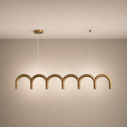 Modern Arched Linear Pendant Light - 01 01-hero-product