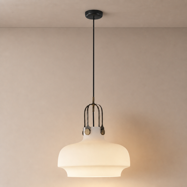 Modern Glass Dome Pendant Light