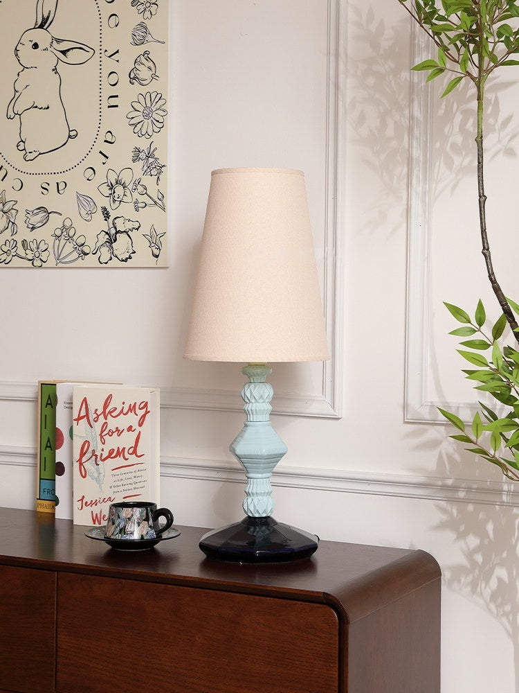 Colorful Ceramic Table Lamp real product view