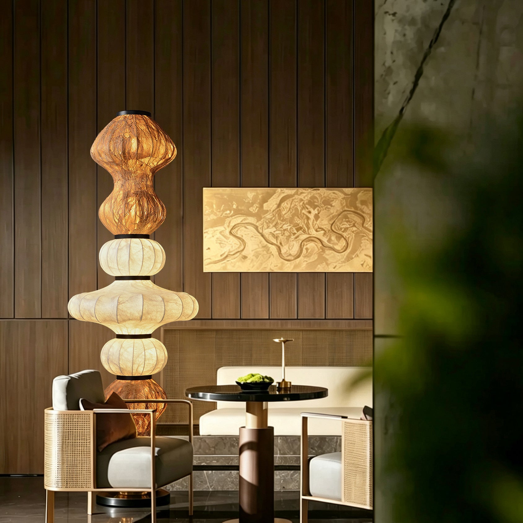 Sculptural Silk Floor Lamp - 06 场景 (3)
