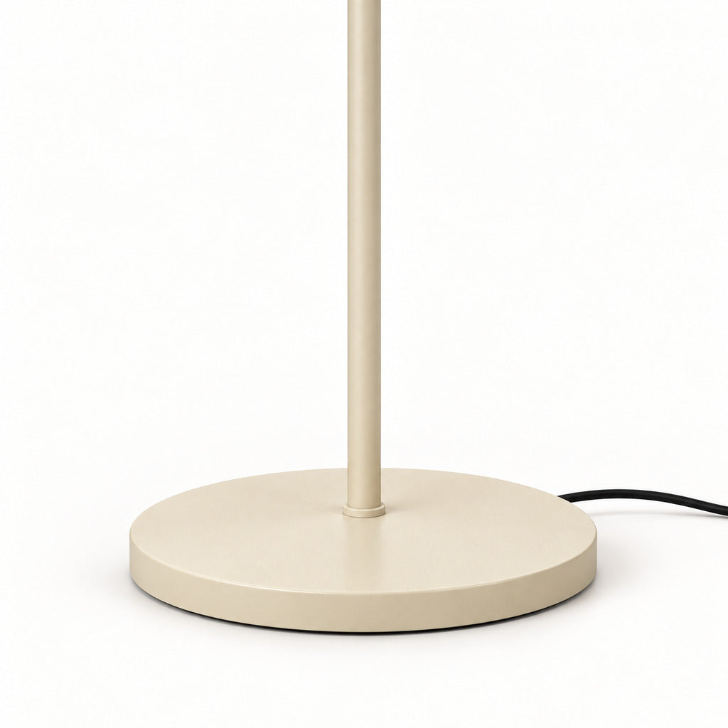 Asterune floor lamp round base and power cord detail