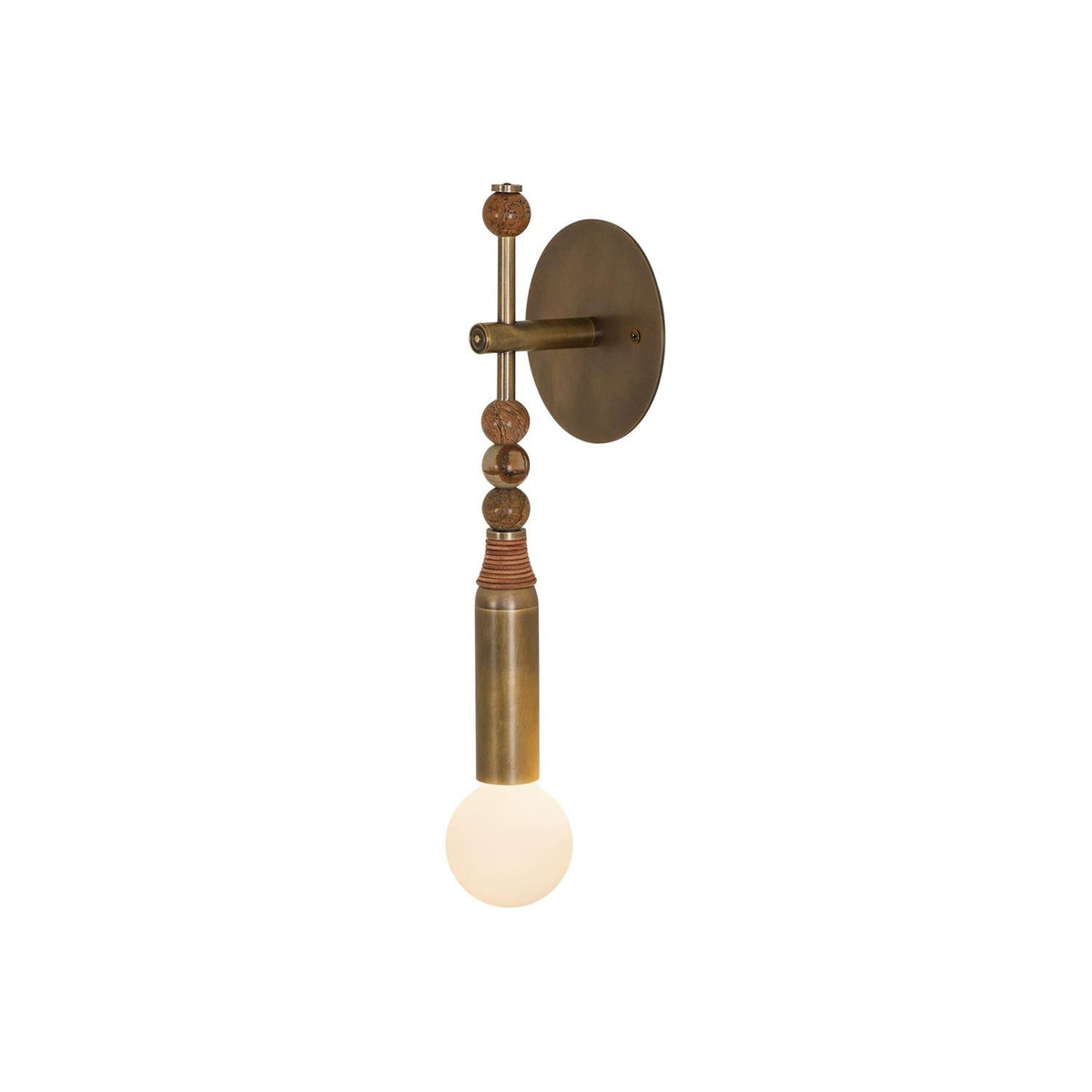 Toam Brass and Marble Wall Sconce — AL-ST0002 — product view 4