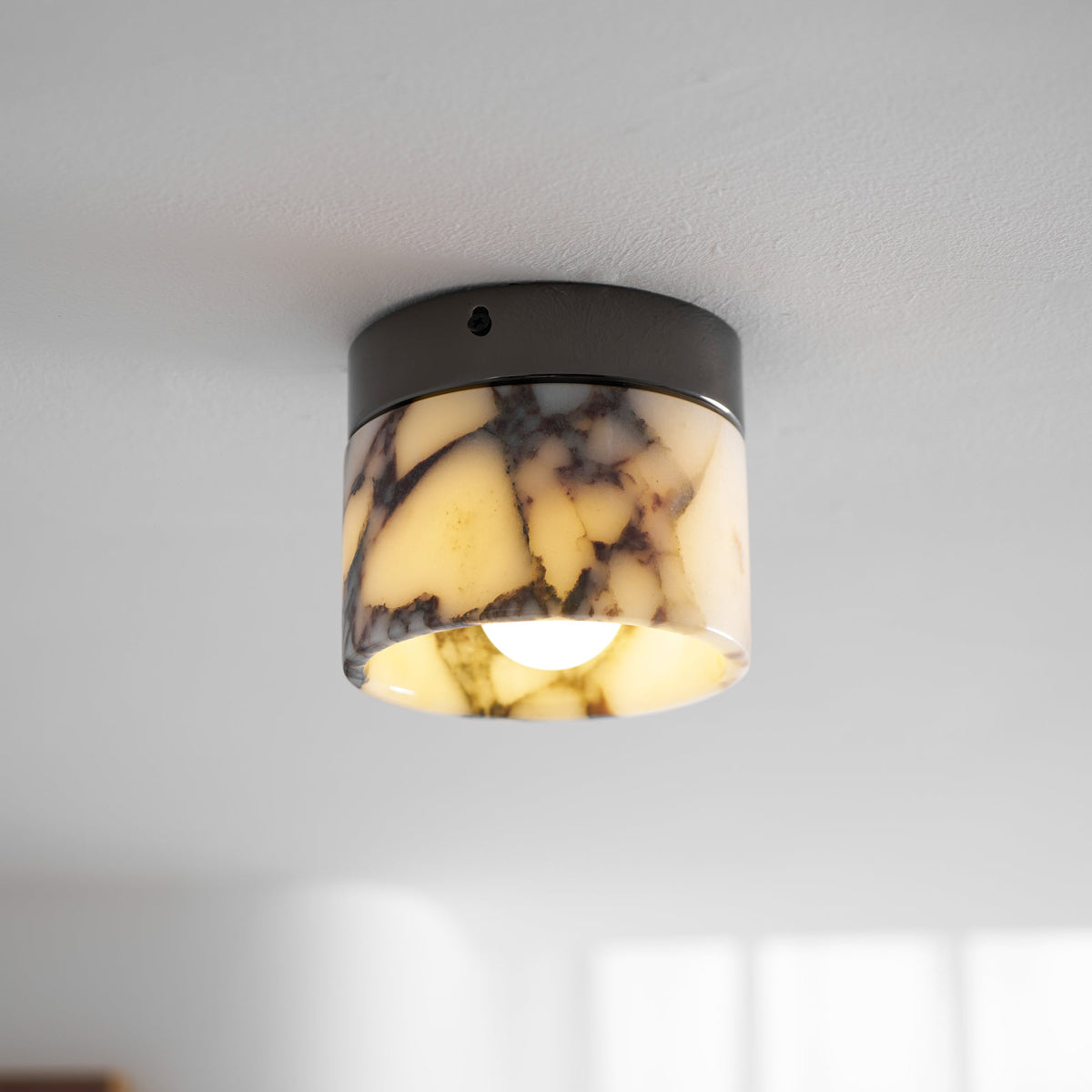 Minimalist Marble Round Ceiling Light — AL-ST0009 — product view 3