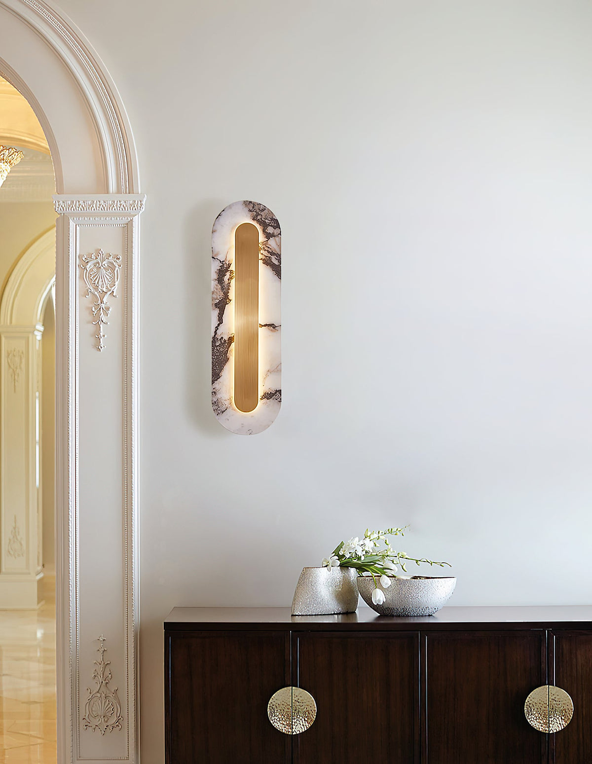 Marmo Marble LED Wall Sconce — AL-ST0032 — product view 1