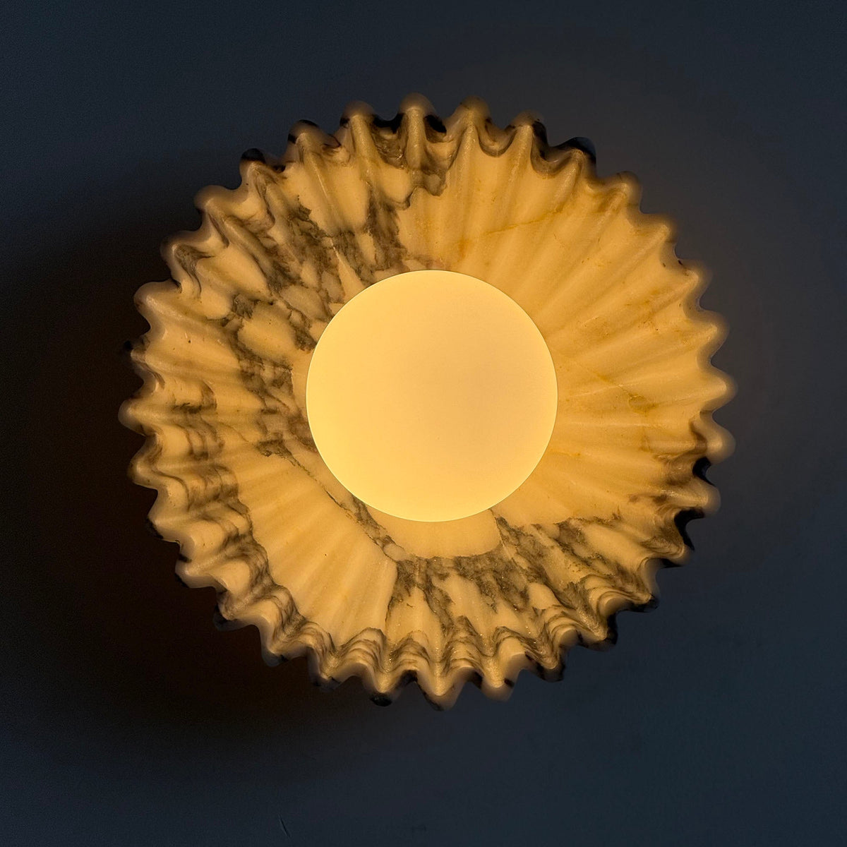 Ostro Art Deco Marble Small Wall Sconce — AL-ST0033 — product view 1