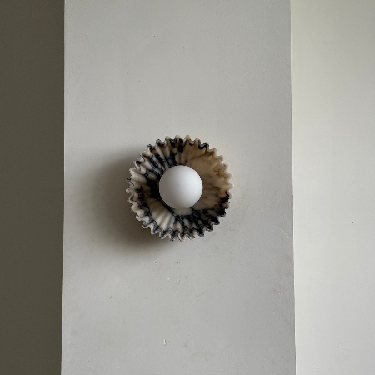 Ostro Art Deco Marble Small Wall Sconce — AL-ST0033 — product view 2
