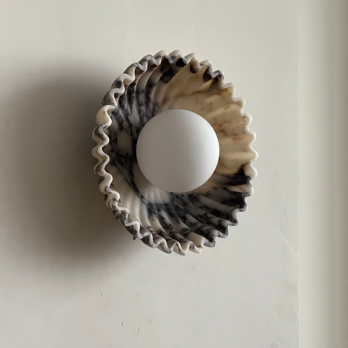 Ostro Art Deco Marble Small Wall Sconce — AL-ST0033 — product view 3