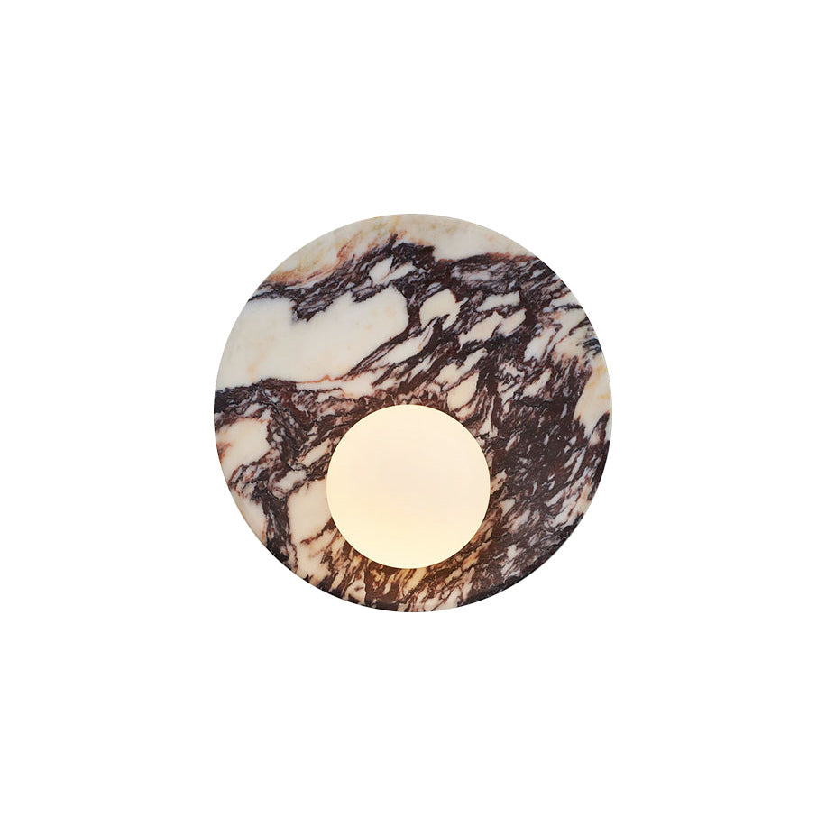 Lucie Round Marble Wall Sconce — AL-ST0040 — product view 4