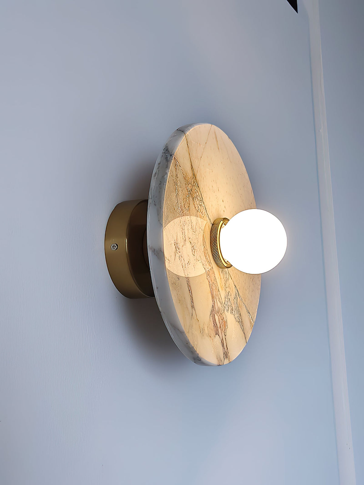 Alba Organic Modern Marble Wall Sconce — AL-ST0042 — product view 1