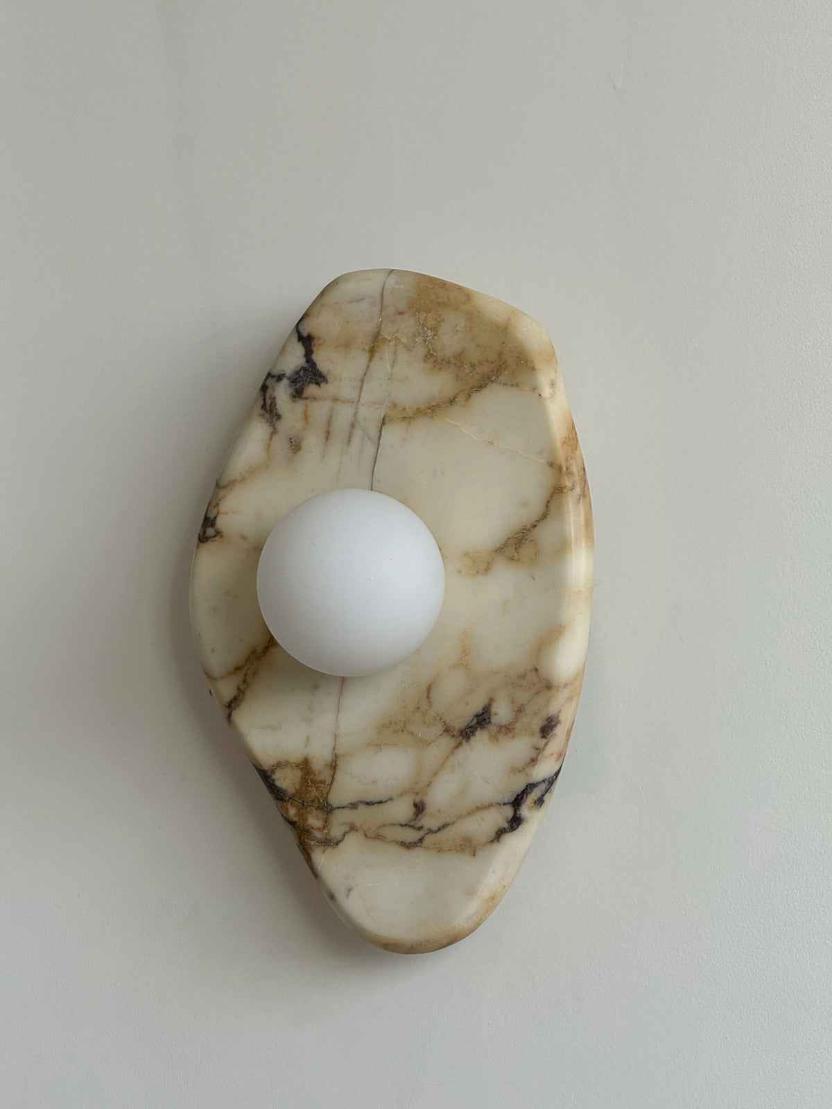 Organic Modern Textured Marble Wall Sconce — AL-ST0043 — product view 1