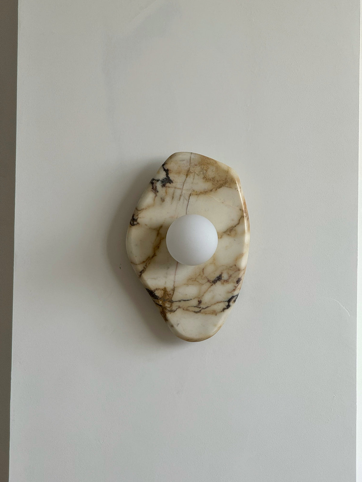 Organic Modern Textured Marble Wall Sconce — AL-ST0043 — product view 3