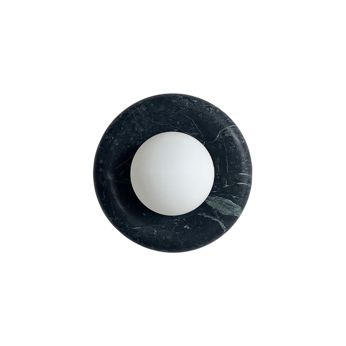 Orli Dark Green Marble Globe Wall Sconce — AL-ST0044 — product view 4