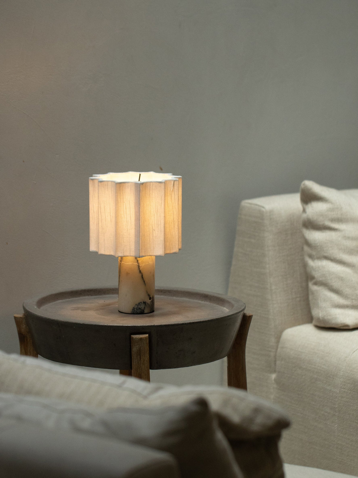 Valli Marble Rechargeable Table Lamp — AL-ST0061 — product view 2