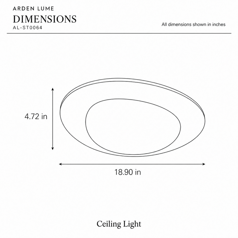 ARDEN LUME AL-ST0064-pdf3 dimension diagram in inches