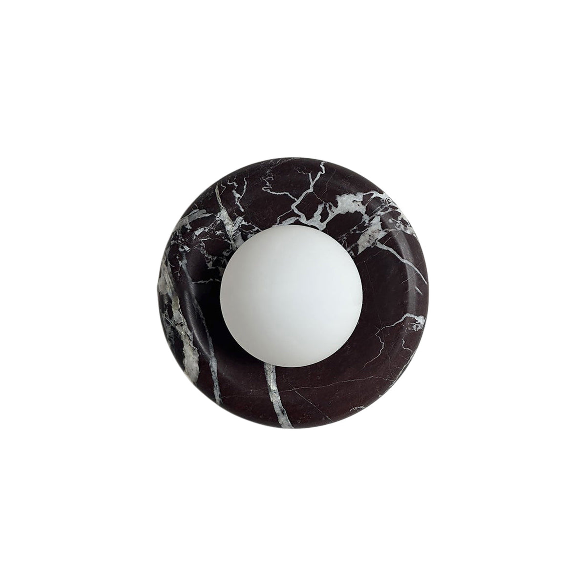 Orli Deep Purple Red Marble Globe Wall Sconce — AL-ST0065 — product view 4
