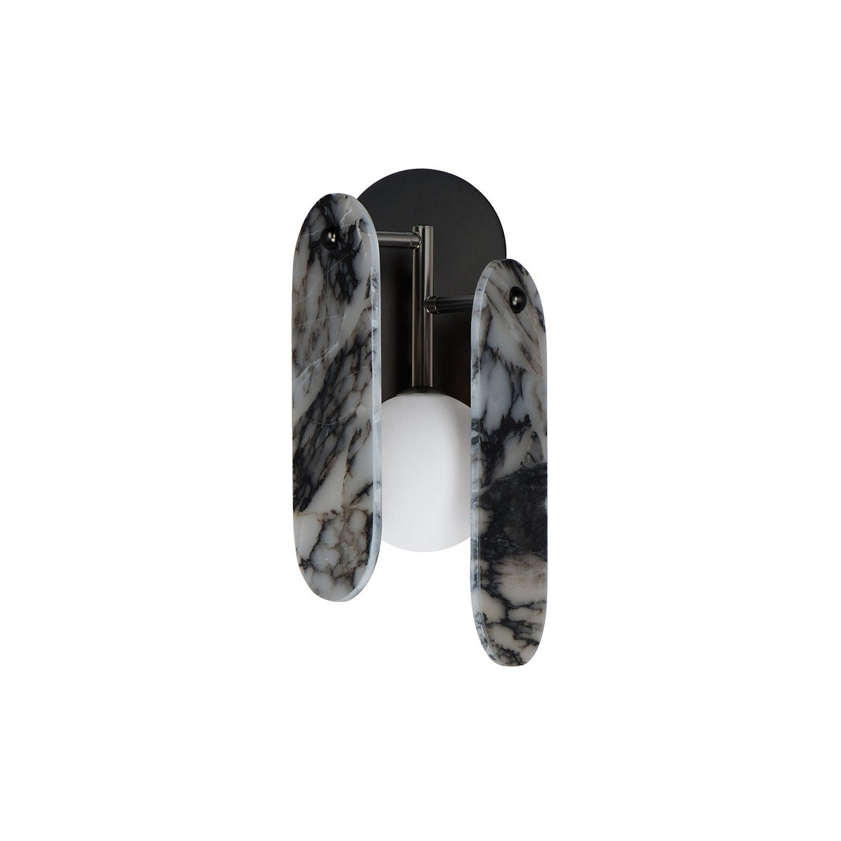 Megalith Marble Globe Wall Sconce — AL-ST0067 — product view 4