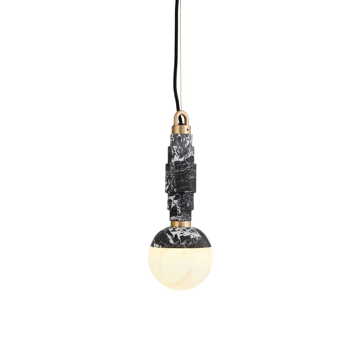 Lunar Art Deco Marble Pendant Light — AL-ST0073 — product view 3