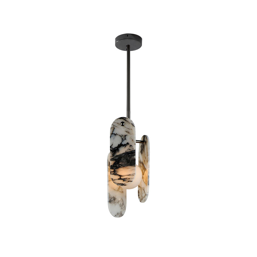 Megalith Marble Globe Pendant Light — AL-ST0077 — product view 4