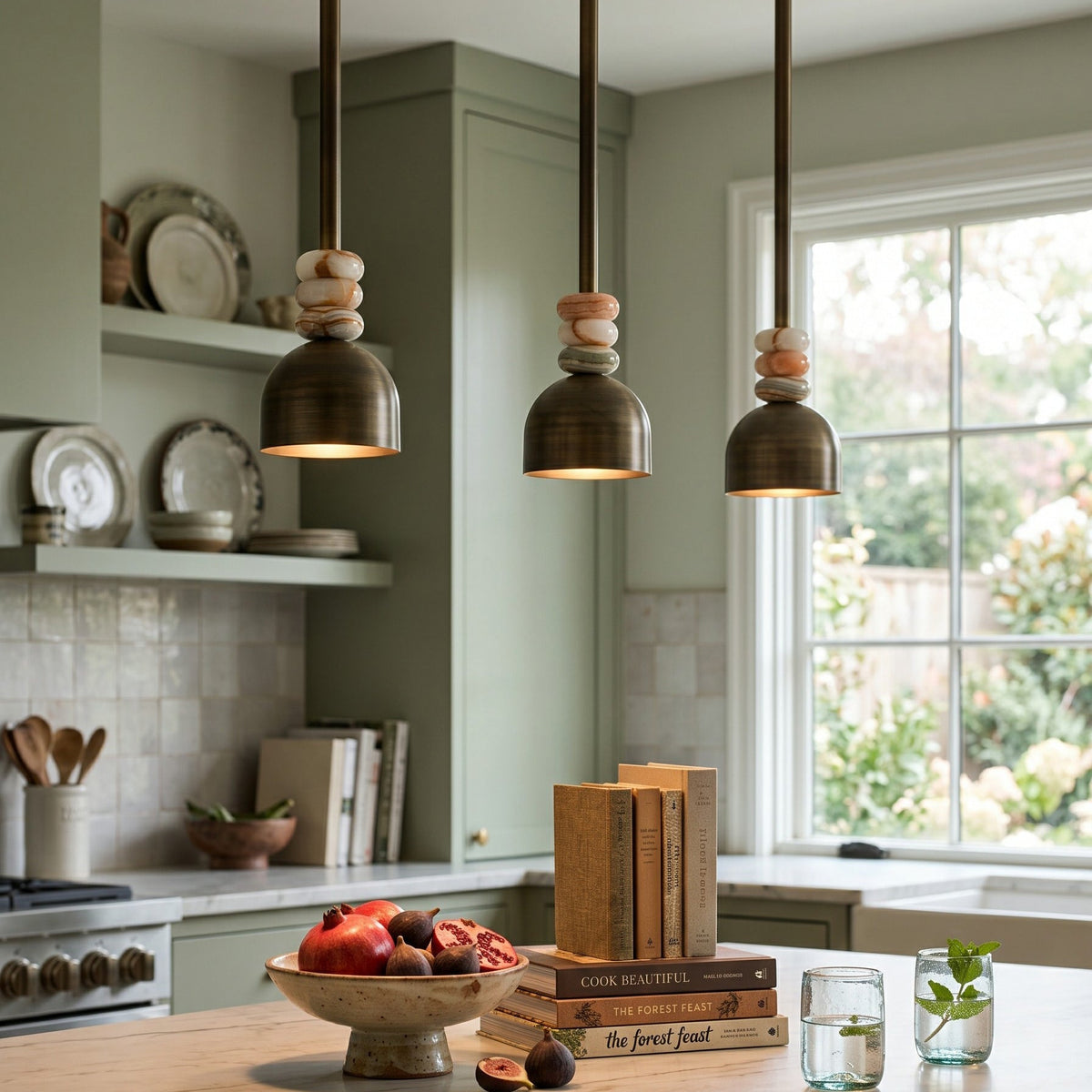 Boston Marble Pendant Light — AL-ST0100 — product view 1