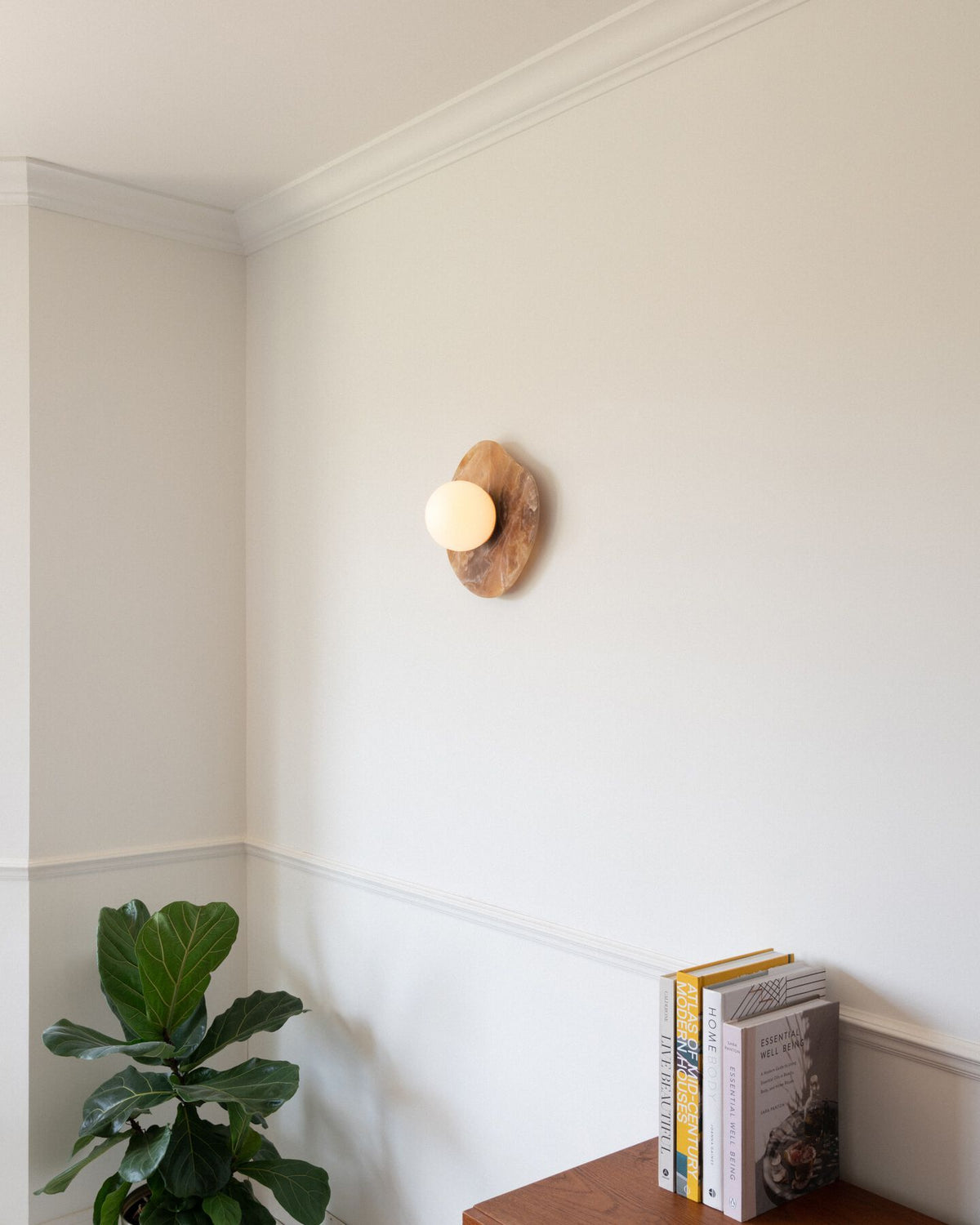 Organic Modern Onyx Nopal Wall Sconce — AL-ST0104 — product view 1