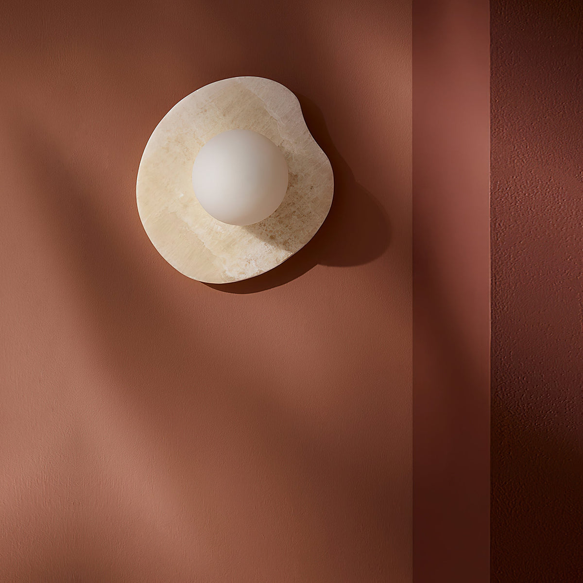 Organic Modern Onyx Nopal Wall Sconce — AL-ST0104 — product view 3