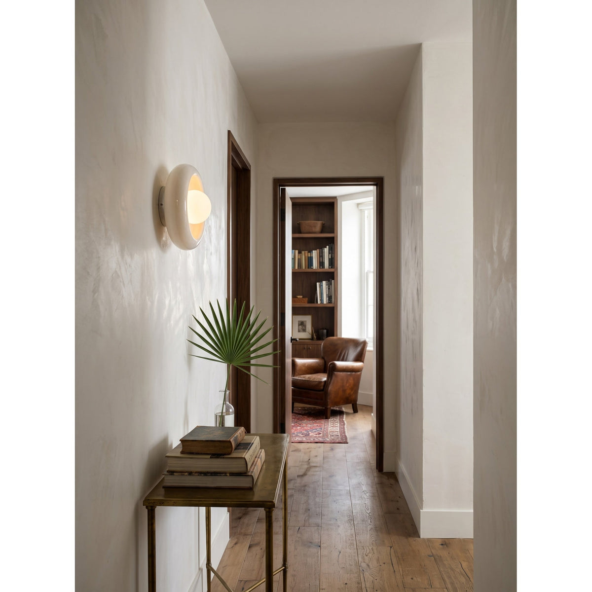 Eclipse Organic Modern Marble Wall Sconce — AL-ST0106 — product view 1