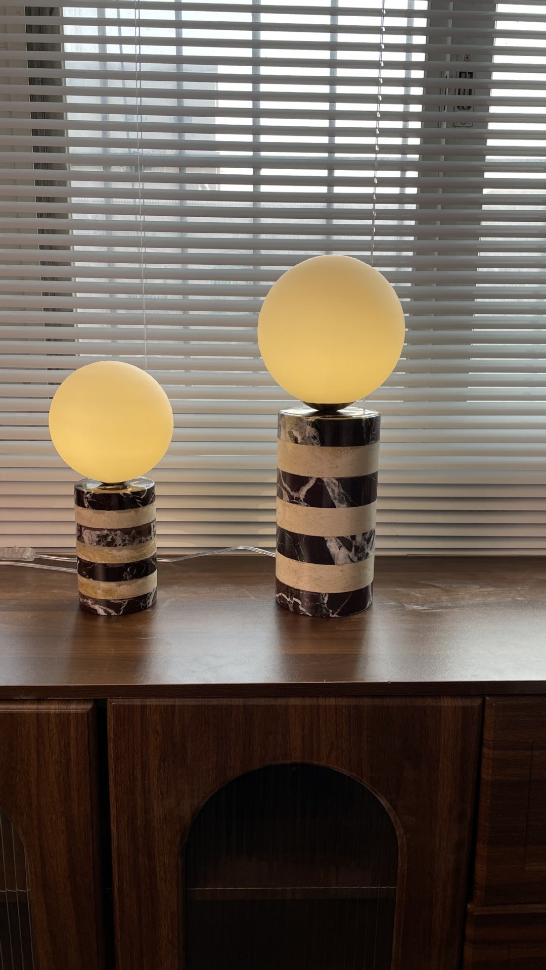 Charade Marble Globe Table Lamp — AL-ST0107 — product view 1