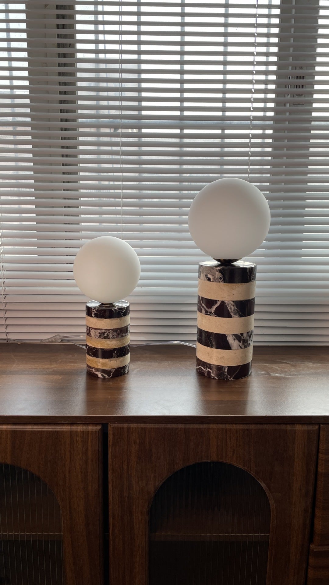 Charade Marble Globe Table Lamp — AL-ST0107 — product view 2