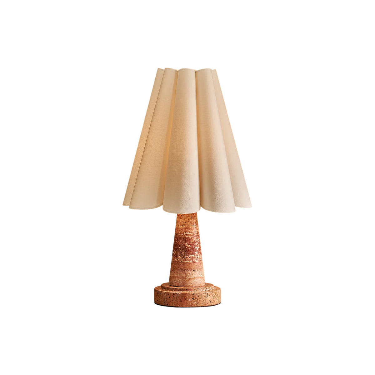 Shadon Traditional Marble Pleated Table Lamp — AL-ST0119 — product view 4