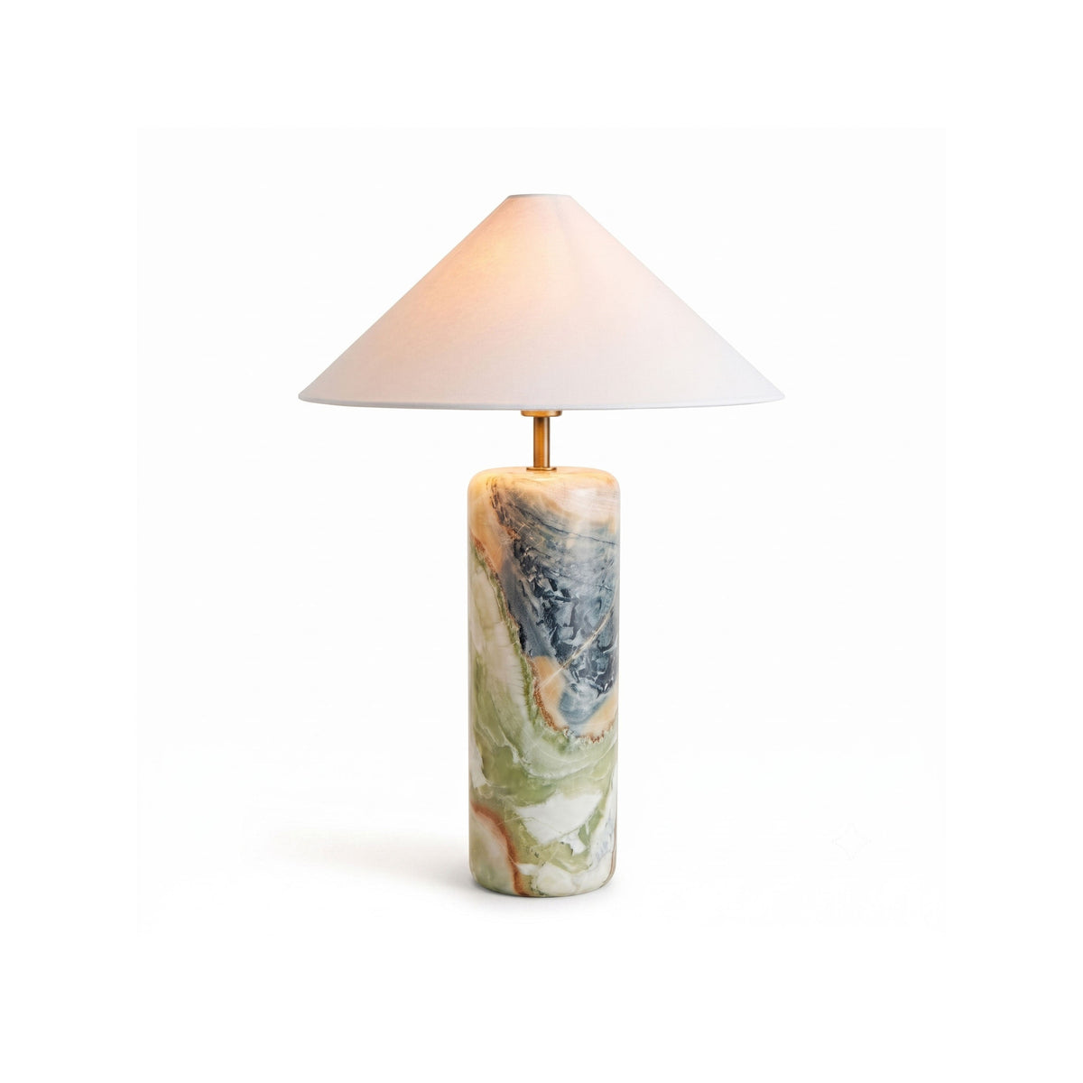 Tall Traditional Floral Marble Table Lamp — AL-ST0136 — product view 4