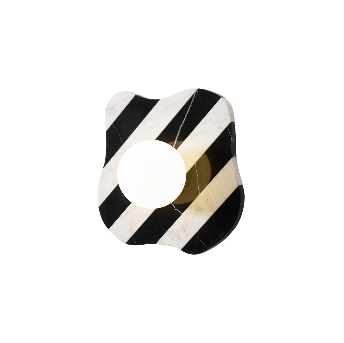 Zebra Minimalist Marble Wall Sconce — AL-ST0141 — product view 4