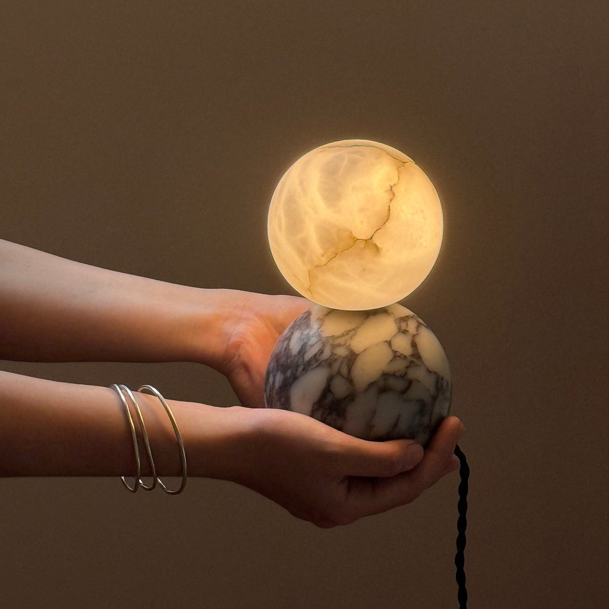 Lucide Mid-Century Marble Table Lamp — AL-ST0143 — product view 1