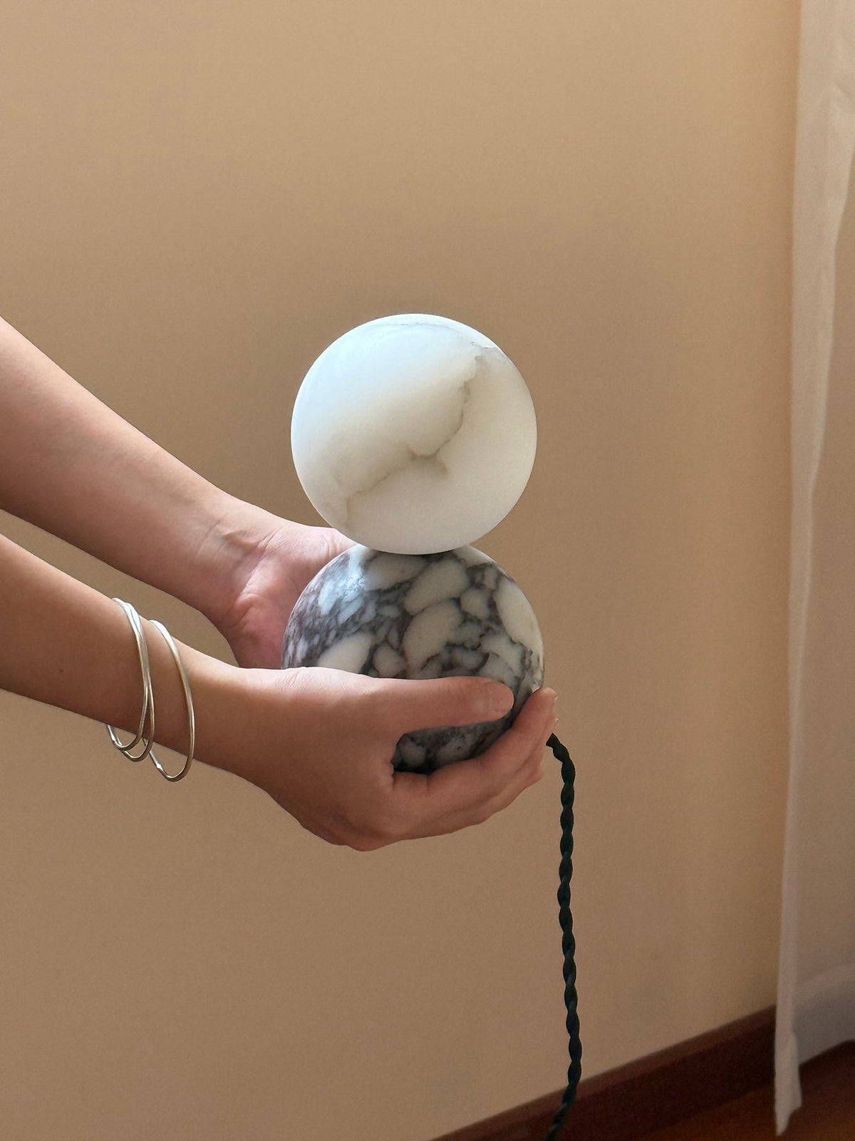Lucide Mid-Century Marble Table Lamp — AL-ST0143 — product view 2