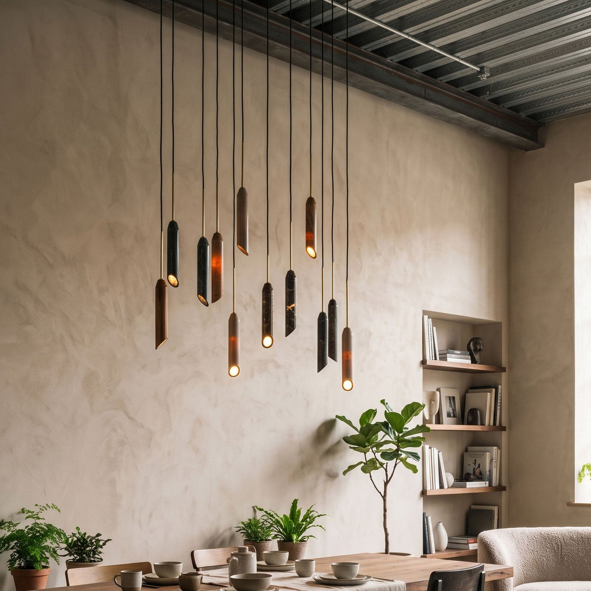 Carnival Minimalist Marble Pendant Light — AL-ST0148 — product view 1