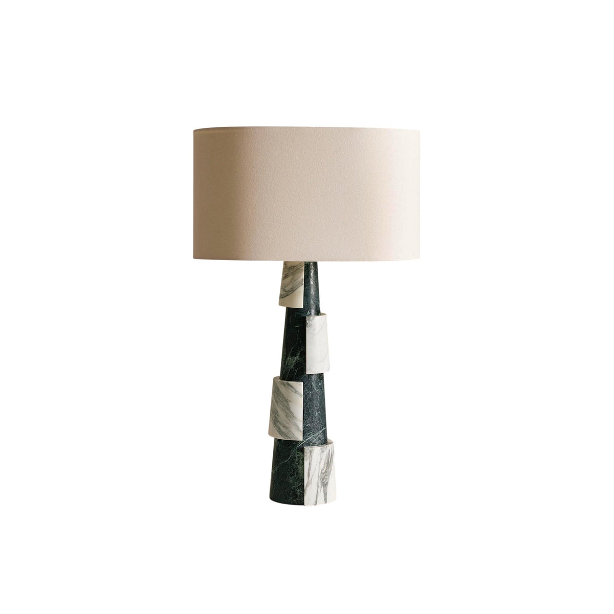 Misha Marble Table Lamp with Fabric Shade — AL-ST0149 — product view 4