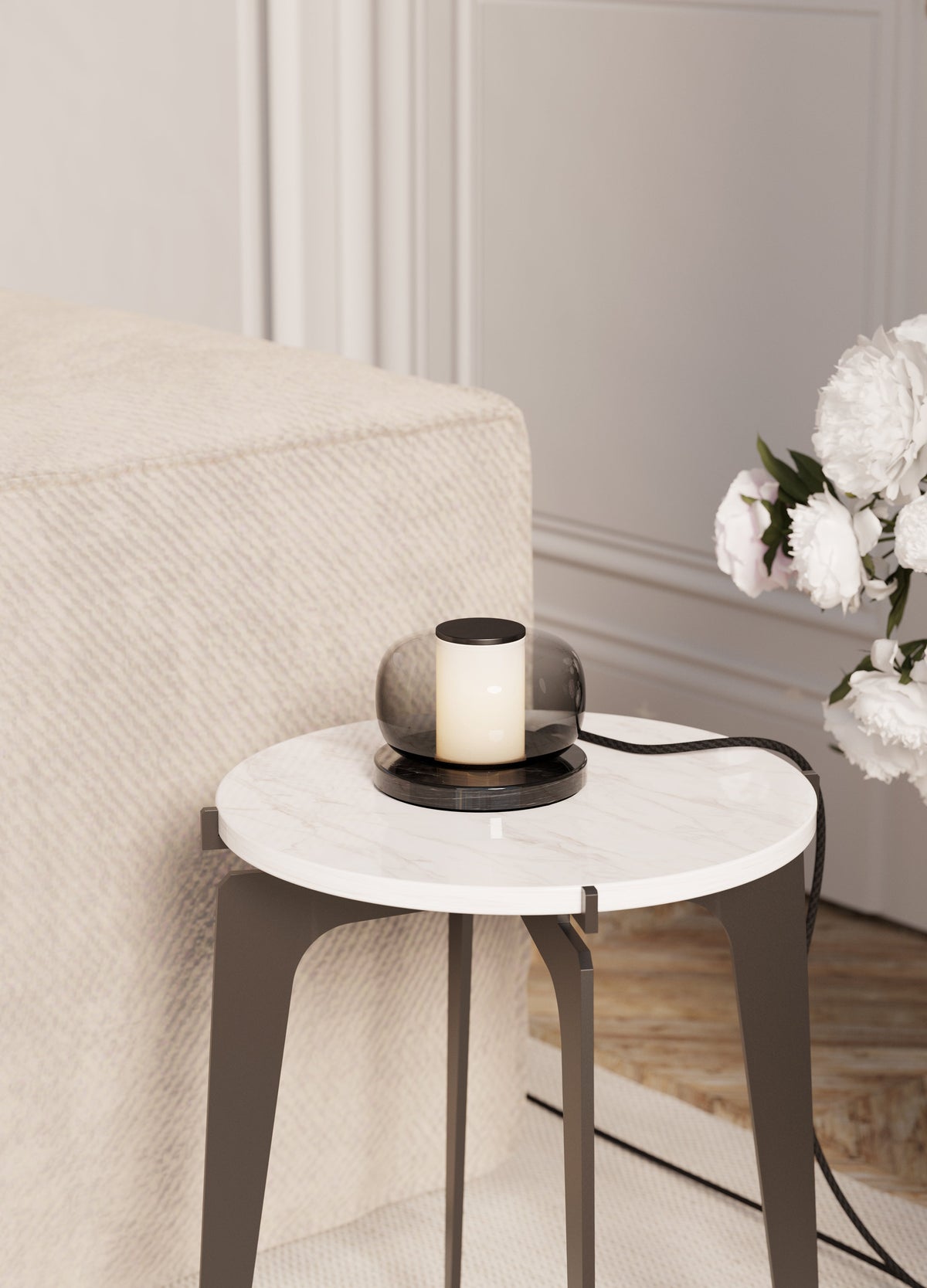 Luna A Marble LED Table Lamp — AL-ST0151 — product view 1