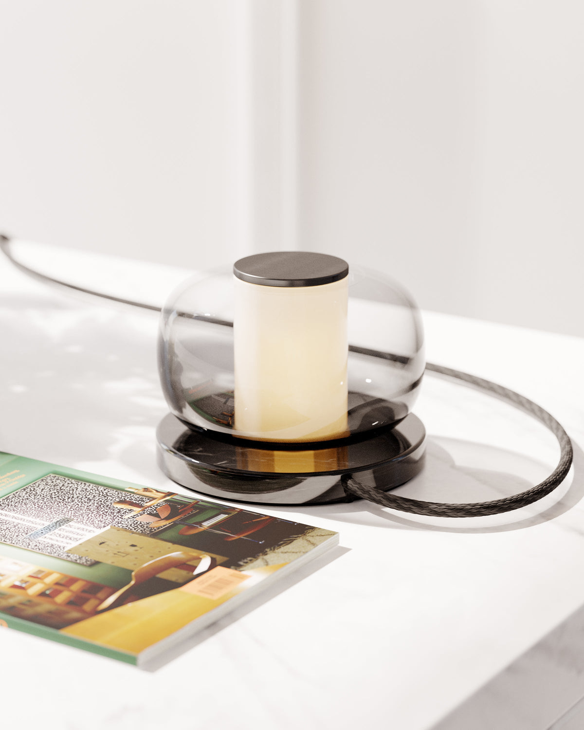 Luna A Marble LED Table Lamp — AL-ST0151 — product view 2