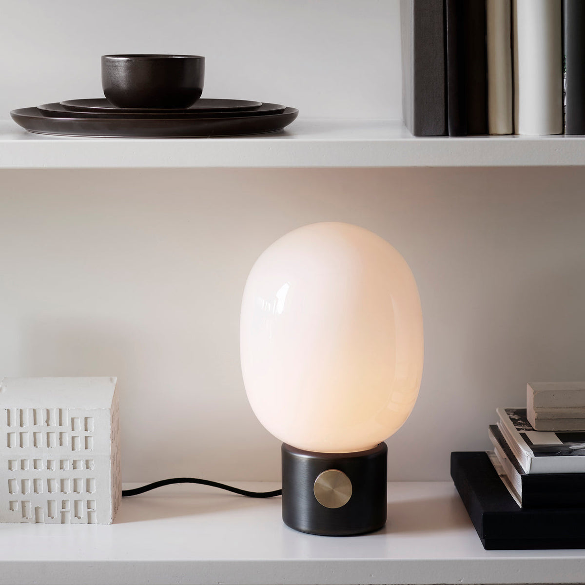 Mid-Century Marble Audio Table Lamp — AL-ST0153 — product view 1